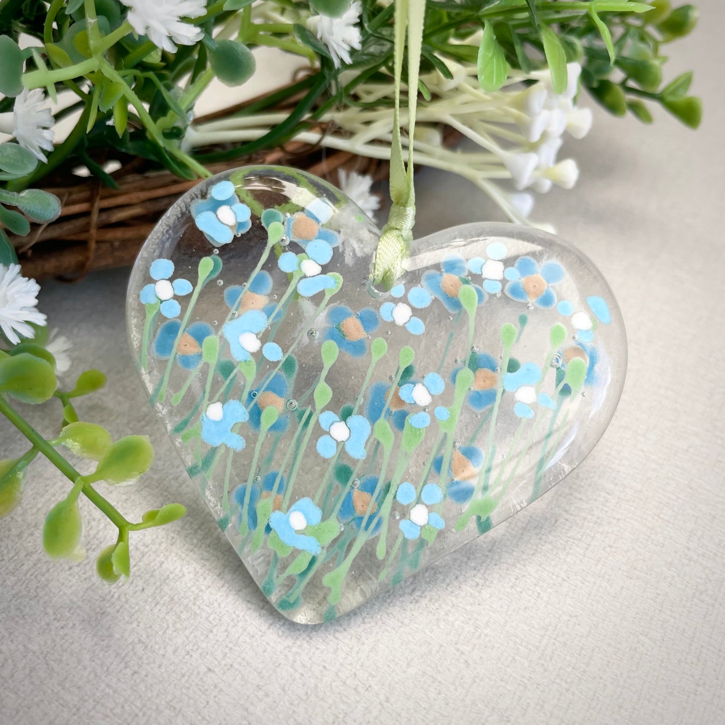Forget-me-not heart ~ small
