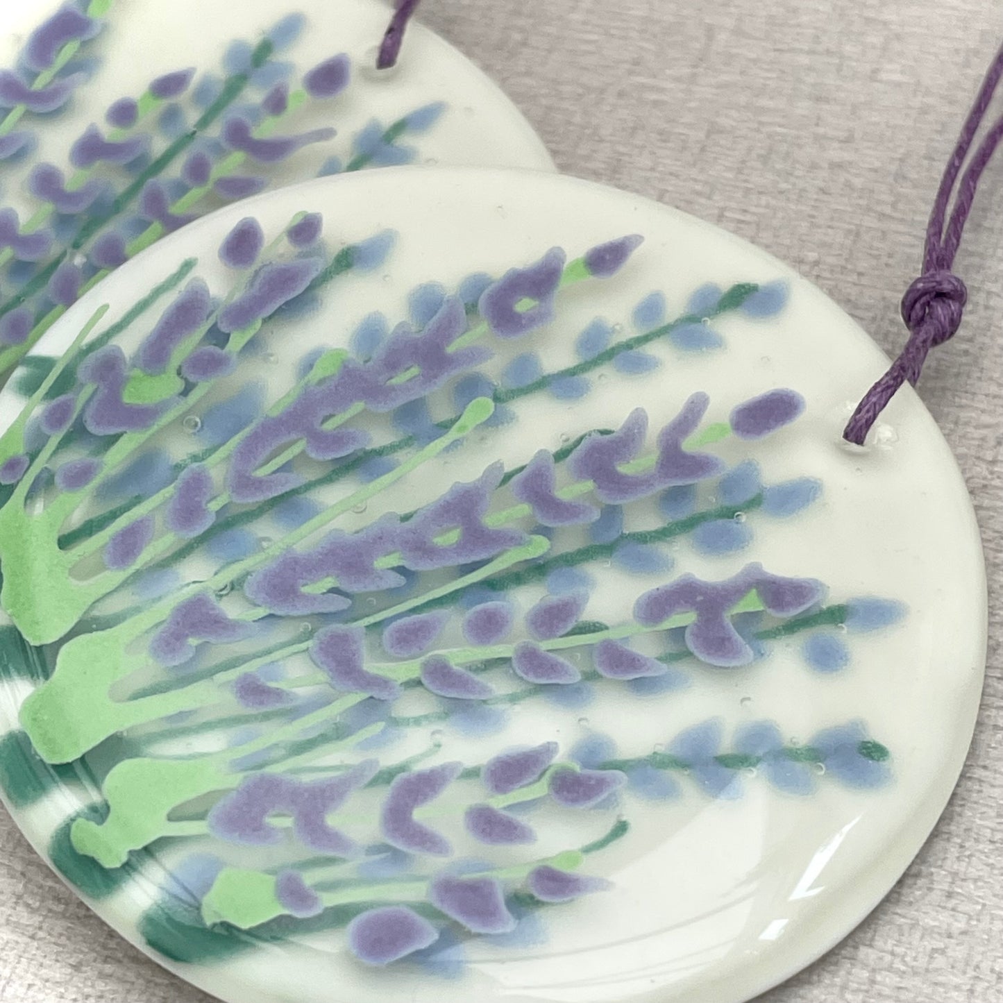 Lavender - hand painted decoration