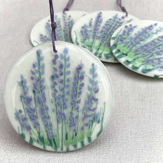 Lavender - hand painted decoration