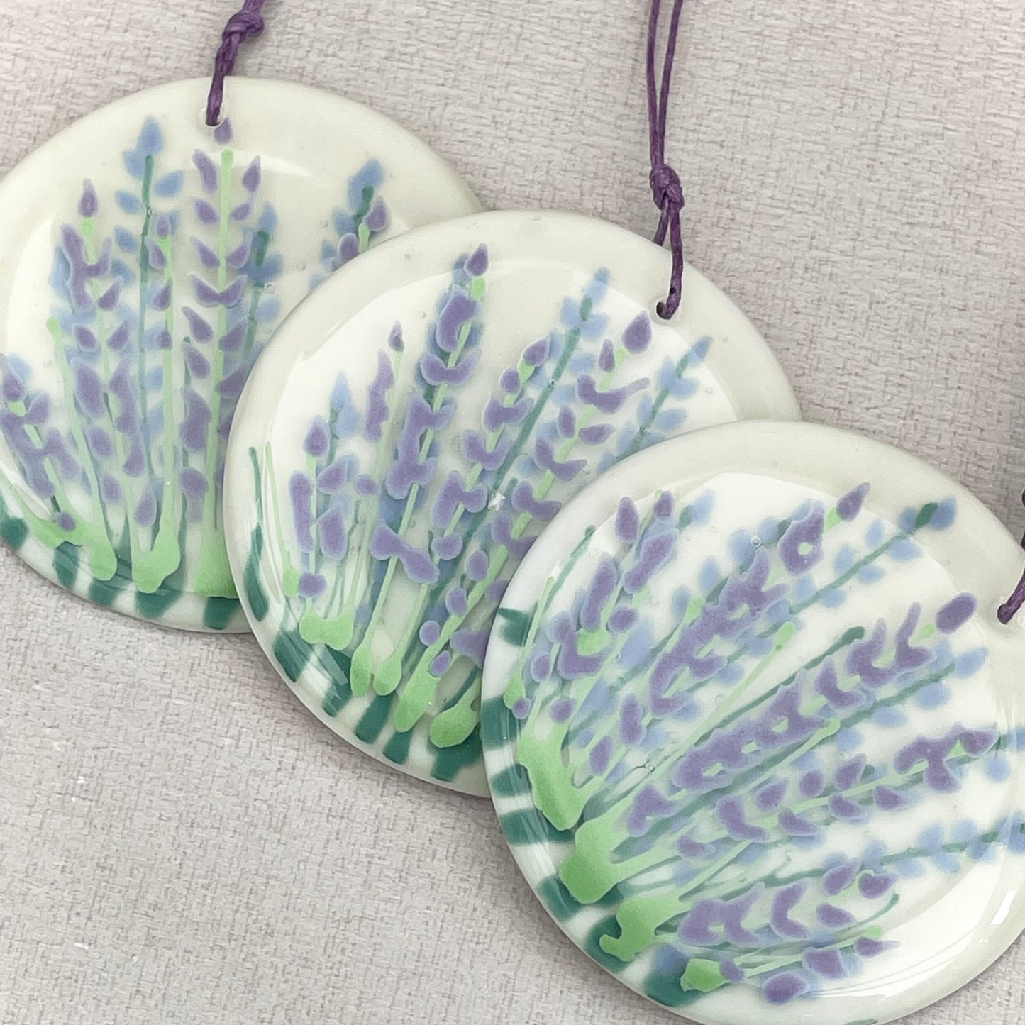 Lavender - hand painted decoration