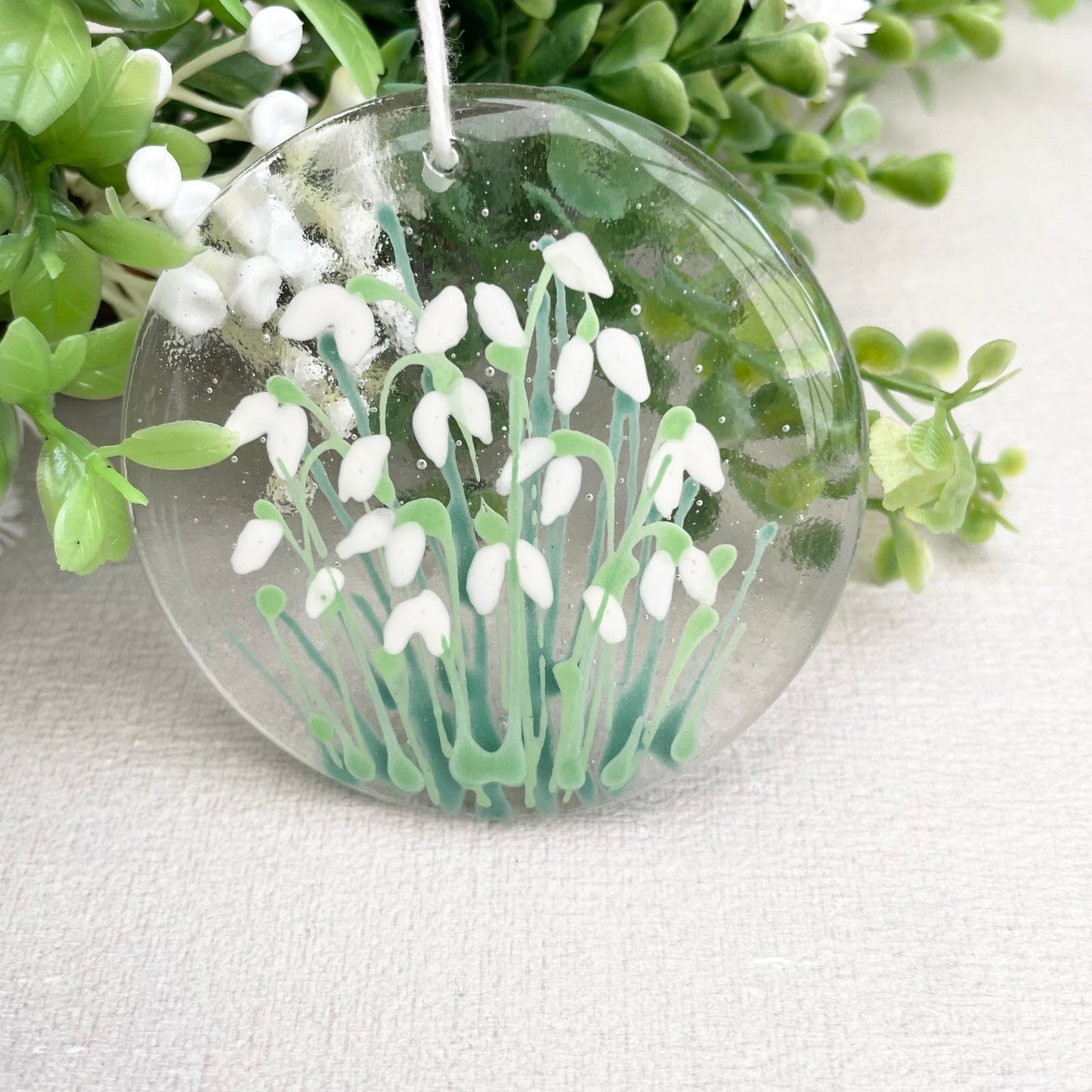 Snowdrops - round decoration