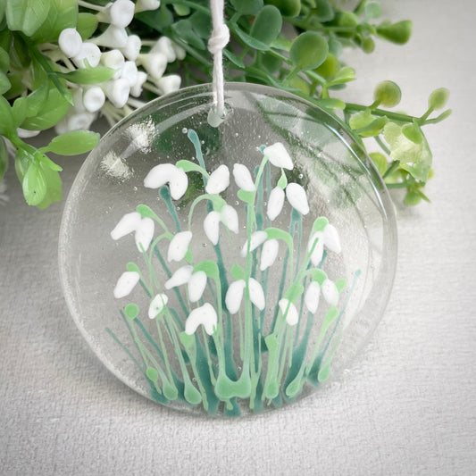 Snowdrops - round decoration