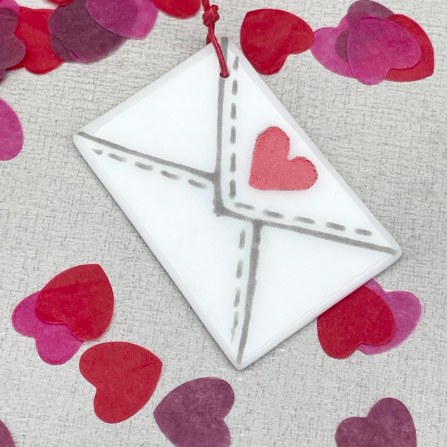 Love Letters - heart motif envelopes