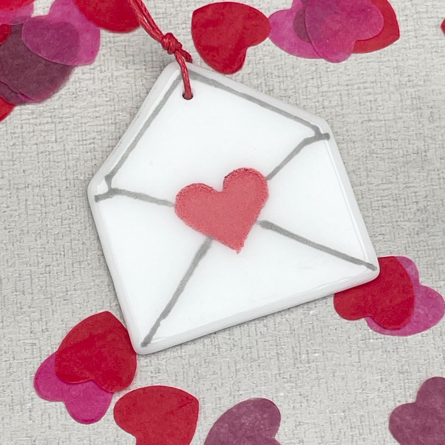 Love Letters - heart motif envelopes