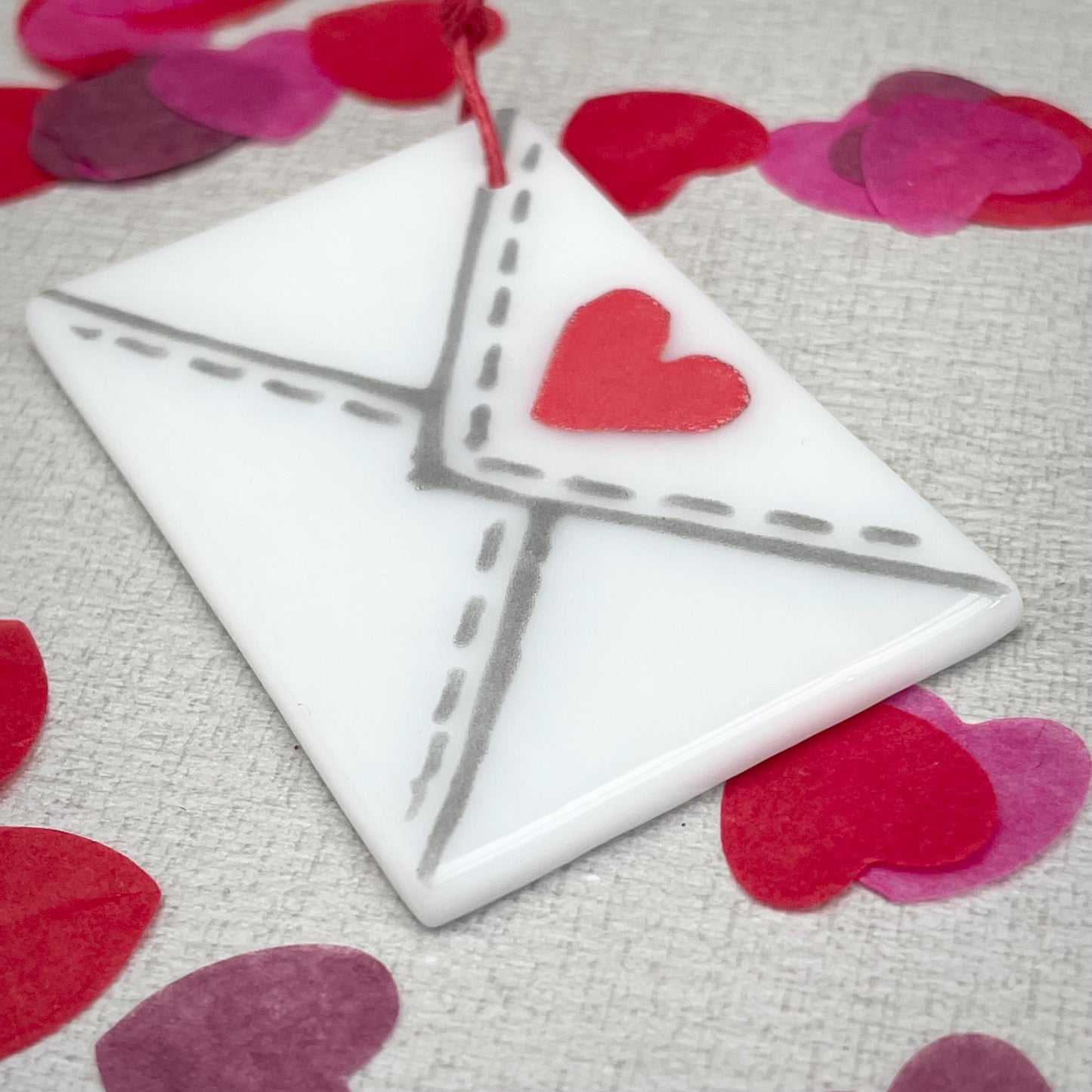 Love Letters - heart motif envelopes