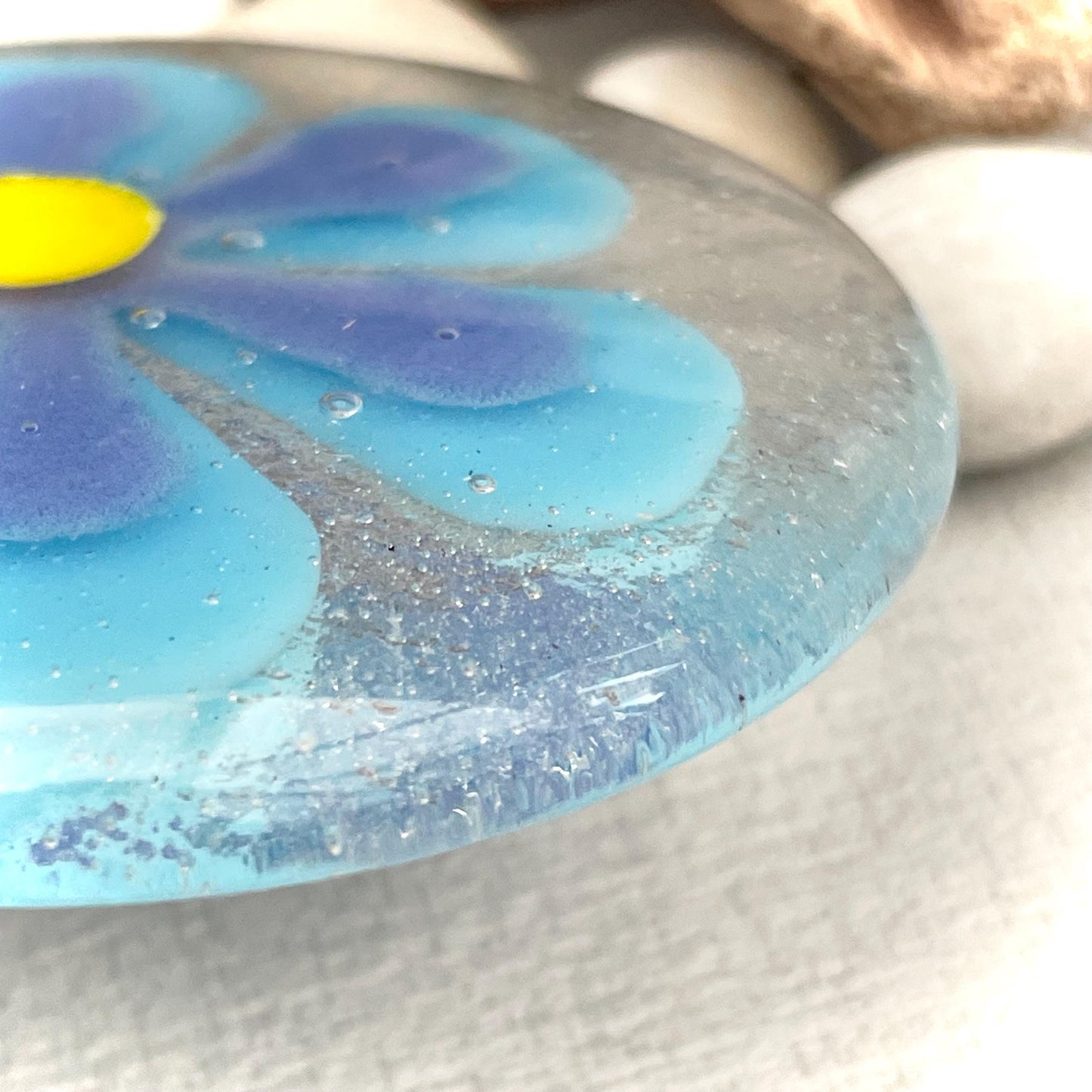 Turquoise Blue - Flower Suncatcher