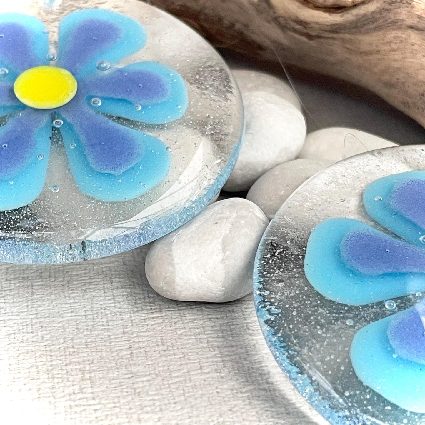 Turquoise Blue - Flower Suncatcher