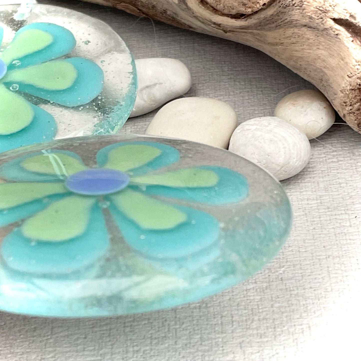 Aqua Green - Flower Suncatcher