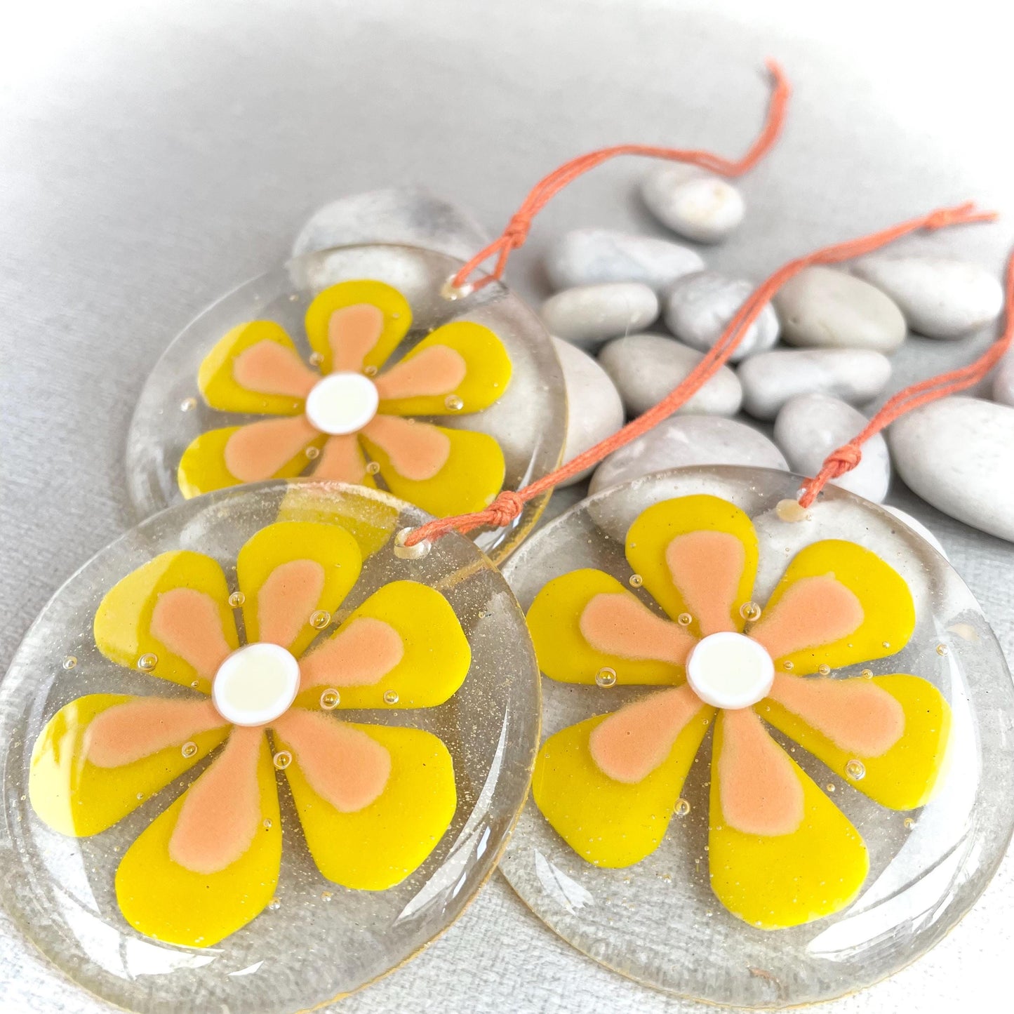 Tangerine Orange - Flower Suncatcher