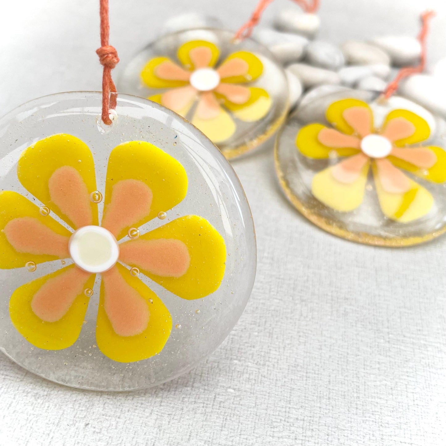 Tangerine Orange - Flower Suncatcher
