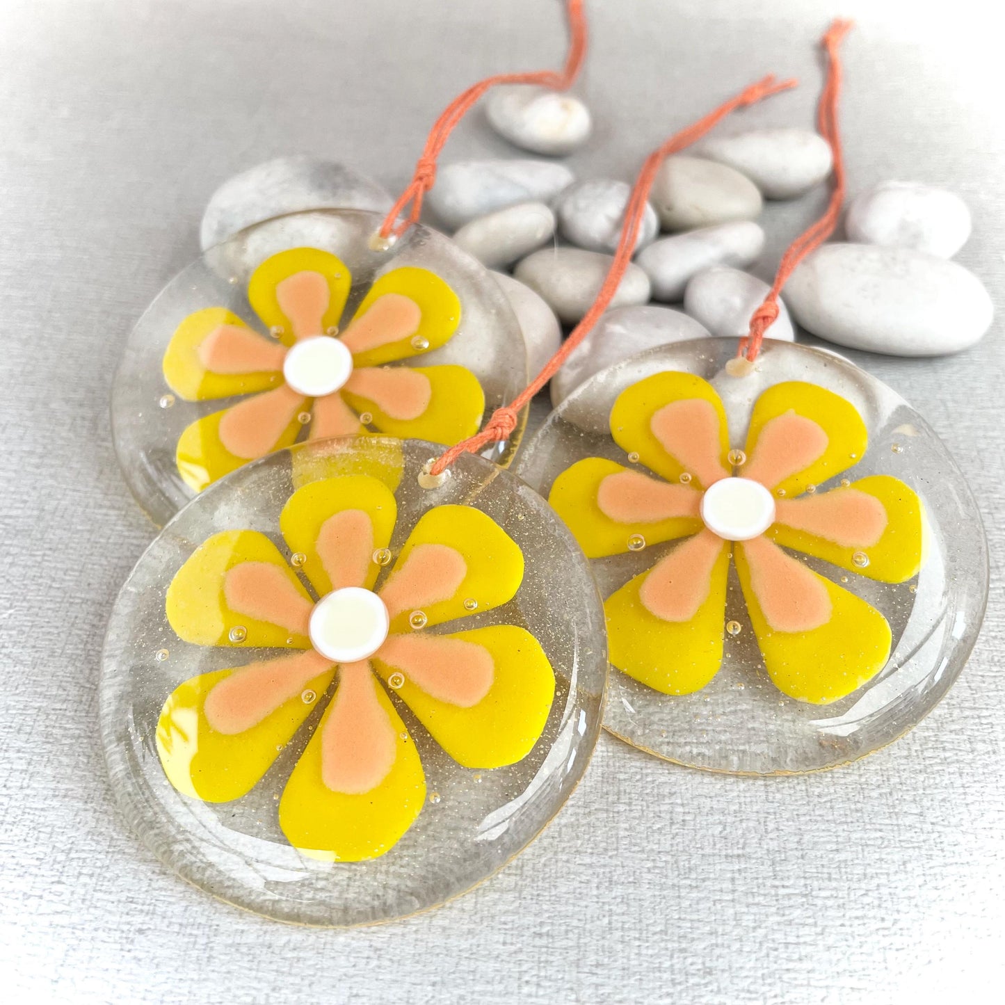 Tangerine Orange - Flower Suncatcher